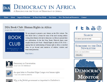 Tablet Screenshot of democracyinafrica.org